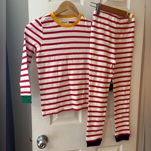 Hudson’s Bay stripes kids pajama set NWOT size 8
